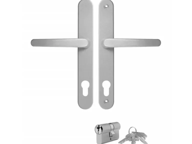 vidaXL Haustür Weiß 108x208 cm PVC 3187930
