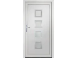 vidaXL Haustür Weiß 88x200 cm PVC 3187837