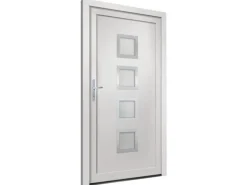 vidaXL Haustür Weiß 88x200 cm PVC 3187837
