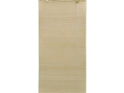 vidaXL Naturfarbenes Bambusrollo 120 x 220 cm