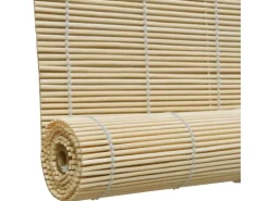 vidaXL Naturfarbenes Bambusrollo 120 x 220 cm
