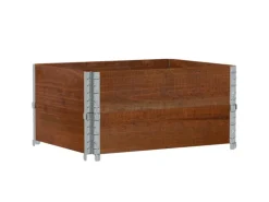 vidaXL Pflanzkisten Braun 80x60 cm Massivholz Kiefer 2098492