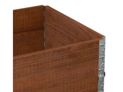 vidaXL Pflanzkisten Braun 80x60 cm Massivholz Kiefer 2098492