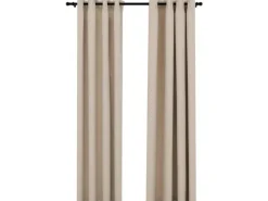 vidaXL Verdunkelungsvorhänge Ösen Leinenoptik 2 Stk Beige 140x245 cm
