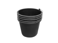 ViD 5 Stück Betoneimer 5 Liter Ø24 x 19 cm