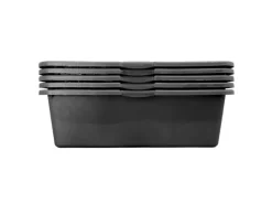 ViD 5 Stück Betonkübel 40 Liter 70x40x22 cm