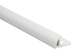 Viertelkreis-Abschlussprofil PVC matt Weiß 6 mm x 1 m