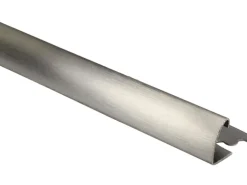 Viertelkreis-Abschlussprofil Edelstahl Gebürstet 8 mm x 1 m