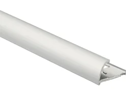 Viertelkreis-Abschlussprofil Alu eloxiert Silber matt 10 mm x 2,7 m