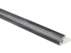 Viertelkreis-Abschlussprofil PVC foliert Anthrazit 8 mm x 2,5 m