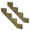 Vinuovo 2er Set Treppenwange 8 Stufen aus KDI Holz für Gartentreppen 136cm