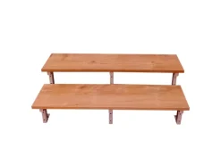 Vinuovo Gartentreppe Stahl Bali 2 Bankirai Hartholz Stufen 160cm