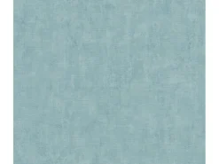 Vliestapete Uni Matt Leicht Strukturiert Blau FSC®