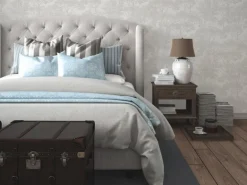 Vliestapete Wald Matt Leicht Strukturiert Beige Creme FSC®