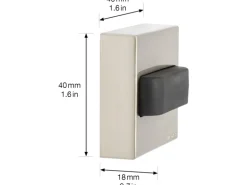 Wagner Wandtürstopper EH51617 Edelstahl Optik