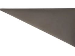 Wandkissen Dreieck 15 cm x 30 cm Dunkelgrau Samt
