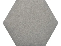 Wandkissen Hexagon 30 cm x 30 cm Hellgrau Struktur