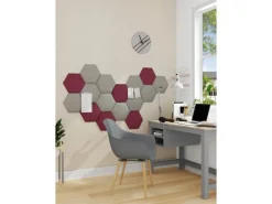 Wandkissen Quadrat 30 cm x 30 cm Hellgrau Struktur