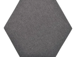 Wandkissen Hexagon 30 cm x 30 cm Dunkelgrau Struktur