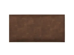 Wandkissen Rechteck 60 cm x 30 cm Braun Leder-Optik