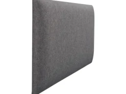 Wandkissen Rechteck 60 cm x 30 cm Dunkelgrau Struktur