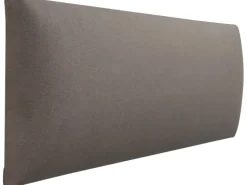 Wandkissen Rechteck 15 cm x 60 cm Dunkelgrau Samt
