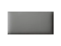 Wandkissen Rechteck 60 cm x 30 cm Grau Leder-Optik