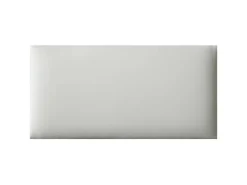 Wandkissen Rechteck 60 cm x 30 cm Weiß Leder-Optik