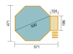 Weka Massivholzpool 593 B Gr.2 Sparset