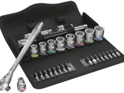 Wera Zyklop Knarrensatz 8100 SB 8 Umschalthebel metrisch 9 mm (3/8")-Antrieb