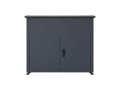 Westmann Metall-Hochbeet Plexa mit Stauraum 50 cm x 100 cm x 85 cm Anthrazit