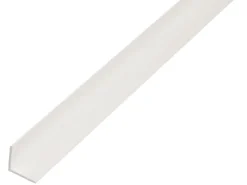 Winkelprofil ungleichschenklig Kunststoff 20 mm x 30 mm x 1.000 mm Weiß