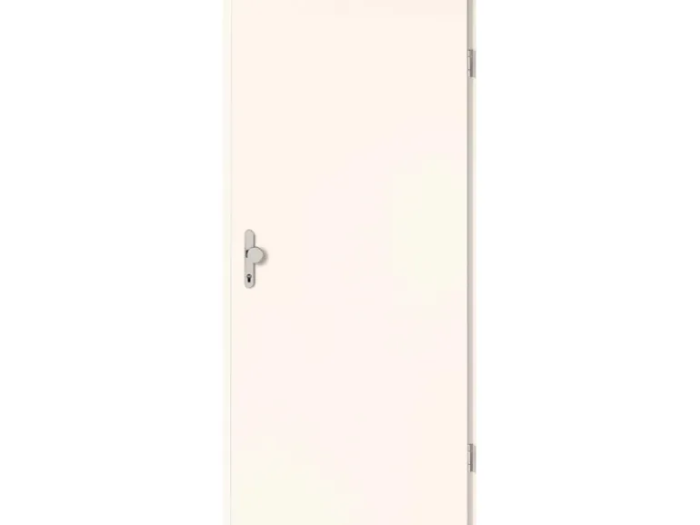Wohnungseingangstür Klimaklasse 3 CPL Weiß ähnl. RAL9010 (GL223) 86,0x198,5 cm L