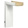 Wohnungseingangstür-Türzarge CPL Weiß ähnl. RAL9016 86 x 198,5 x 8 cm DIN R