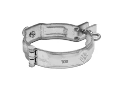 Zambelli Rohrschelle mit Gewindemuffe DN 80/ M10 Verzinkt Silber