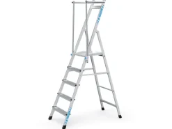 Zarges Plattformleiter ZAP Neo S mit Klappbarem Handlauf 5 Stufen