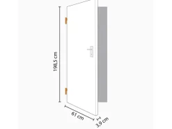 Zimmertür Brillant Classic 4002-B ähnl. RAL 9010 61,0 cm x 198,5 cm Anschlag L