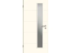 Zimmertür Catro Line ähnl. RAL 9010 LA1-D Satiniert 198,5 x 86 cm L