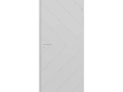 Zimmertür Liano M 4 Wabenkern Hellgrau RAL7047 86 cm x 198,5 cm Anschlag R