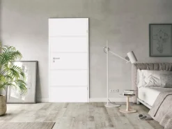 Zimmertür Savona Röhrenspan Weißlack 86 cm x 198,5 cm Anschlag Rechts