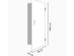 Zimmertür Savona Wabenkern Weißlack 86 cm x 198,5 cm Anschlag Rechts