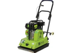 Zipper RĂŒttelplatte ZI-RPE90 inkl. Gummimatte und Fahrwerk 90 kg 4 kW
