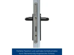 ZK-Tür-Element eingehängt Verzinkt 1000 mm x 2000 mm x 80 mm DIN Links