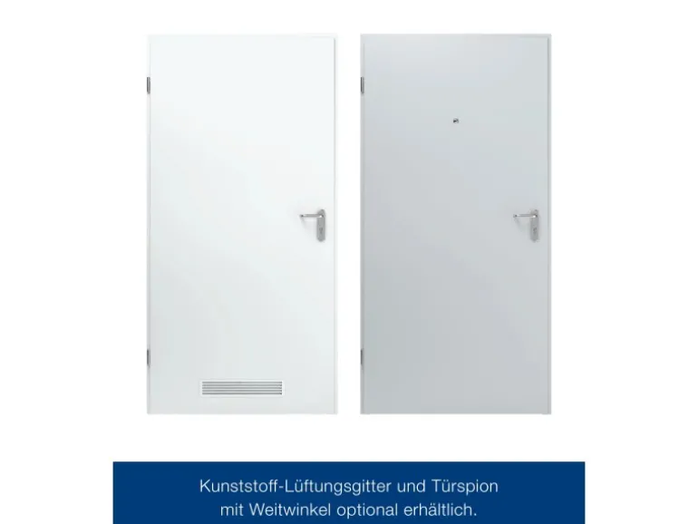 ZK-Tür-Element eingehängt Verzinkt 750 mm x 2000 mm x 80 mm DIN Rechts