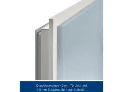 ZK-Tür-Element eingehängt Verzinkt 750 mm x 2000 mm x 80 mm DIN Rechts