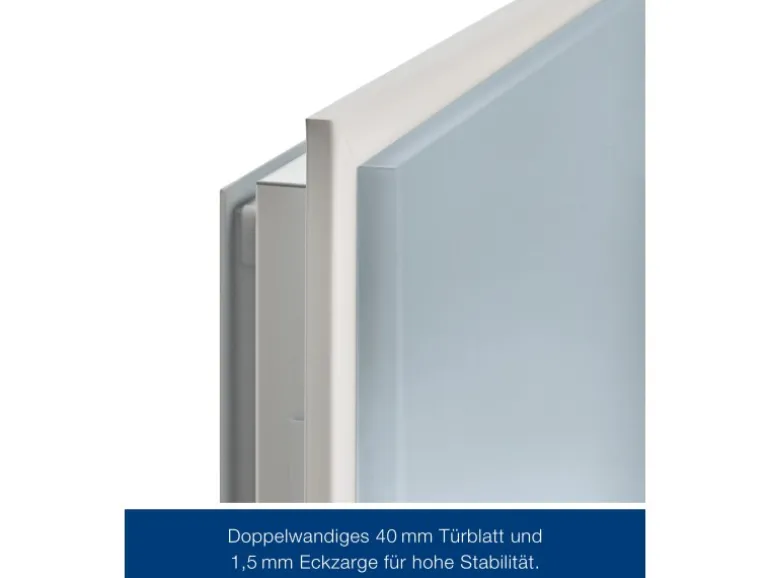 ZK-Tür-Element eingehängt Verzinkt 750 mm x 2000 mm x 80 mm DIN Rechts
