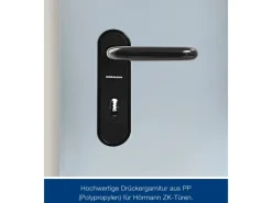 ZK-Tür-Element eingehängt Verzinkt 875 mm x 2000 mm x 80 mm DIN Rechts