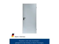 ZK-Tür-Element eingehängt Verzinkt 875 mm x 2000 mm x 80 mm DIN Rechts