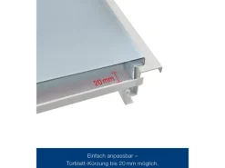 ZK-Tür-Element eingehängt Verzinkt 875 mm x 2000 mm x 80 mm DIN Rechts