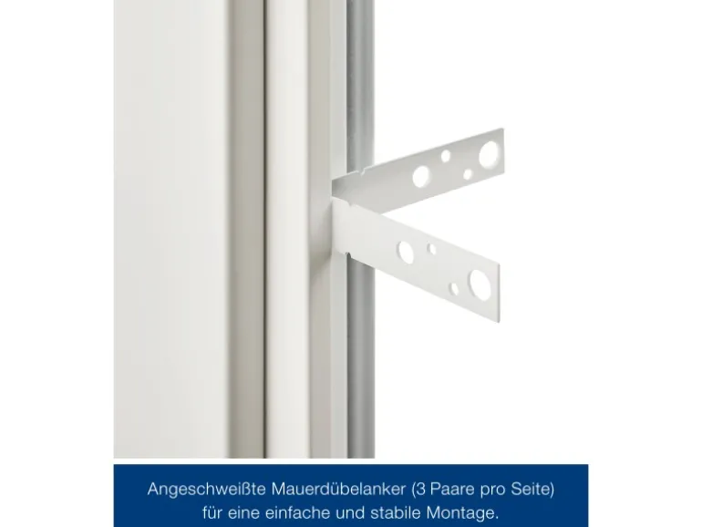 ZK-Tür-Element mit Eckzarge Weiß 750 mm x 1875 mm x 55 mm DIN Links